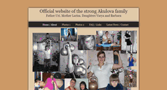 Desktop Screenshot of akulovafamily.com