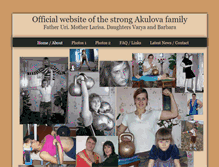 Tablet Screenshot of akulovafamily.com